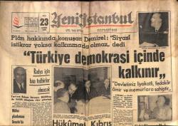 Yeni İstanbul Gazetesi 23 Mart 1965 - Ereğli Demir-Çelik Fabrikaları 500 Milyon Liradan Döviz Sağlıyacak GZ102932