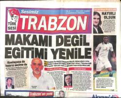 Sesimiz Trabzon Gazetesi 13 Ağustos 2015 - Sümela Manastırı 6.Ayine Hazır-Papy Gemileri Yaktı GZ105587