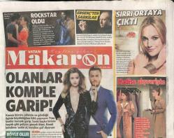 Vatan Gazetesi Makaron Eki 27 Ocak 2015 - Naominin Halesine Tam Not ! - Şarkıcı Hadise Alışverişte GZ106754
