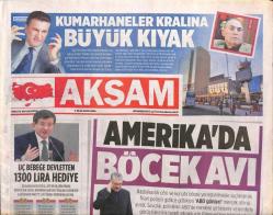 Akşam Gazetesi 9 Ocak 2015 - Efsane Başkan Süleyman Sebaya BKMden Saygı Duruşu GZ106849
