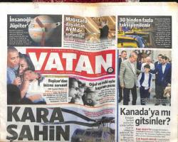 Vatan Gazetesi 6 Temmuz 2016 - Kara Şahin Düştü 7 Şehit GZ107056