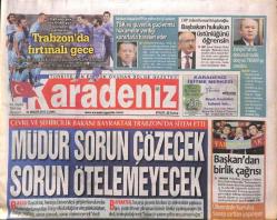 Karadeniz Gazetesi 12 Nisan 2013 - CHP Trabzon İl Başkanı Yavuz Karan Gümrükçüoğlunu Bakan Yaparım ! GZ109021
