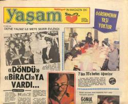 Milliyet Gazetesi Yaşam Eki - 28 Kasım 1980 - Defne Yalnız-Mete Sezer Evlendi GZ110187