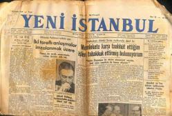 Yeni İstanbul Gazetesi - 25 Aralık 1949 - Kral Abdullah Kudüs İçin Mücadele Ediyor GZ110960