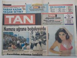 Tan Gazetesi - 14 Temmuz 1984 - Marmaristen Esen Emel Sayın Rüzgarı, Sahte Zeki Müren Hakikisini Geçti GZ112686