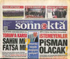 Karadenizde Son Nokta Gazetesi 6 Kasım 2013 - Ak Parti Ortahisar Aday Adayı Sonnoktayı Ziyaret Etti GZ113152
