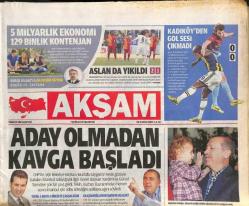 Akşam Gazetesi 7 Ekim 2013 - Sezai Karakoç Kürsüsü Kurulsun - Da Vinci Isabellası GZ113346