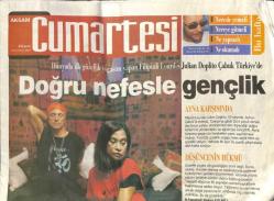 Akşam Gazetesi Cumartesi Eki 8 Kasım 2003 - Dünyada İlk Güzellik Yogasını Yapan Filipinli Lourdes Julian Doplito Çabuk Türkiyede GZ113515