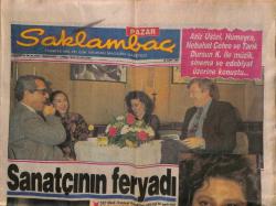 Günaydın Gazetesi Saklambaç Eki 18 Mart 1990 - İbrahim Tatlıses Türküleri İle , Adnan Şenses Mastika sıyla Milleti Mest Etti... GZ113609