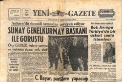 Yeni Gazete Gazetesi 16 Mayıs 1969 - Başkan Nixon Vietnam İçin 8 Maddelik Barış Planı Teklif Etti GZ113879