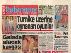 Sabah Gazetesi Telerama Eki 5 Kasım 1992 - Turnike Üzerine Oynanan Oyunlar GZ116232