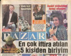 Akşam Gazetesi Pazar Eki 4 Kasım 2012 - Şeflerin Şefi Nedim Atilla Sergide GZ116527