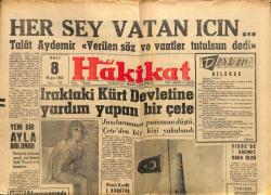 Hakikat Gazetesi 8 Mayıs 1962 - Prenses Sofia Köylülerden Yalnız Defne Ağacı İstedi GZ117365