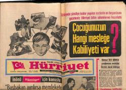 Hürriyet Gazetesi 12 Kasım 1970 - Gangster AGOP Sinop Cezaevinde Adam Öldürdü GZ117501