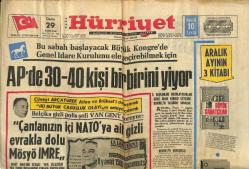 Hürriyet Gazetesi 29 Kasım 1968 - Blaibergi İyileştiren Serumun Alman Mûcidi Türkiyede Yapılacak Nakiller İçin de İlacı Tahsis Edecek GZ117896