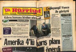Hürriyet Gazetesi 9 Aralık 1977 - Amerika 4lü Barış Planı Önerdi - Çağlayangil Vance İle Görüştü GZ119083
