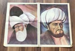 Ahmet Yesevi - Mevlana Celaleddin-i Rumi Büyük Boy Poster GZ119351