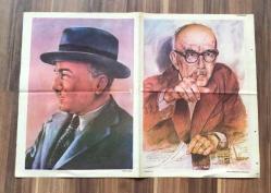 Yakup Kadri Karaosmanoğlu - Ahmet Haşim Büyük Boy Poster GZ119369