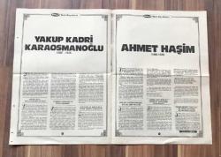 Yakup Kadri Karaosmanoğlu - Ahmet Haşim Büyük Boy Poster GZ119369