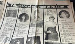 Son Havadis Gazetesi 31 Aralık 1980 - Yılbaşı Özel Eğlence Programı * Zeki Müren - Zerrin Özer - Seçil Heper - Yüksel Uzel GZ121148