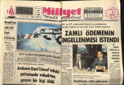 Milliyet Halk Gazetesi 11 Ocak 1977 - ABD , 40 Fantom Uçağı İçin Bize 69,6 Milyon Dolar Kredi Veriyor - Siirtte Devriye Gezen Polis Dondu GZ121605