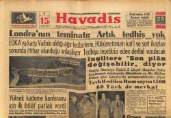 Havadis Gazetesi 25 Temmuz 1958 - Etem Menderes Dün Yurda Döndü - Yüksek Kademe Konferansı İçin İlk İhtilâf Patlak Verdi GZ121961