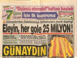 Günaydın Gazetesi 20 Kasım 1988 - Nastassia Kinskiyi Yaratan Film - Emel Sayından 44 Yaş Kahkahası GZ123208