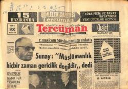 10 Haziran 1966 - Sunay Müslümanlık Hiçbir Zaman Gericilik Değildir. dedi. - Beşiktaş 2. Final Takımını Bekliyor. GZ123689