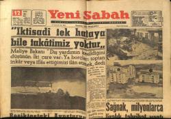 Yeni Sabah Gazetesi 12 Eylül 1961 - Merterin Serveti 30 Milyon Lira İmiş - Beşiktaştaki Avusturya Tütün Deposu Dün Gece Yandı GZ124078