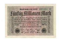 Almanya 50 Milyon Mark 1923 ÇİL YKP7699