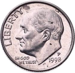 ABD 1 Dime 1998 (P) ÇA Roosevelt YMP10679