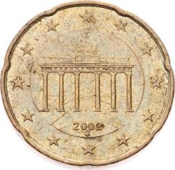 Almanya 20 Euro Cent 2002 (G) ÇÇT YMP10895