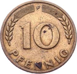 Almanya 10 Pfennig 1949 (F) ÇT YMP10899