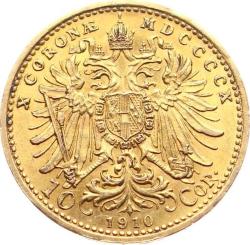 Avusturya 10 Kron 1910 Franz Joseph I Altın YMP10918 #463