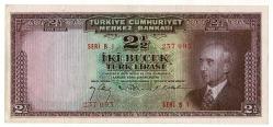 2.Emisyon 1. Tertip 2½ Türk Lirası Seri B1 NATUREL/ÇÇT+ TCK9320