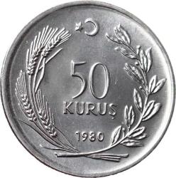 1980 Yılı 50 Kuruş FAO ÇİL *Köylü Kadınını Kalkındırma* TCM2428