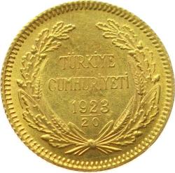 1923/20 - 1943 İnönü 50 Kuruş Kulpsuz ÇİL TCA256 #485