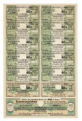 1922 Almanya 2000 Marklık Borçlanma Tahvili Hisse Senedi HSS461