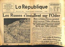 La Republique 4 Fevrier 1945 - Les Trois Grands Se Seraient Deja Reunis a Constantza GZ125271