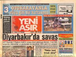 Yeni Asır Gazetesi 11 Temmuz 1991 - Diyarbakır'da Savaş - Avrupa Kupaları Heyecanı GZ131914