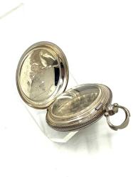 Osmanlı Kadran Anahtar Kurmalı Köstekli Gümüş Cep Saati – 44 mm | Çil Kondisyon (#1.20) SAA268