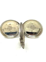 Osmanlı Kadran Anahtar Kurmalı Köstekli Gümüş Cep Saati – 44 mm | Çil Kondisyon (#1.20) SAA268