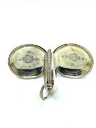 Osmanlı Gümüş Cep Saati Kasası – Anahtar Kurmalı, 44 mm | Çalışır Cam Üzerinde (#1.14) SAA275