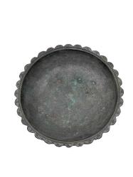 Osmanlı Yazılı Bakır Sahan ( Kapaksız ) AOB3930