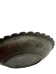 Osmanlı Yazılı Bakır Sahan ( Kapaksız ) AOB3930