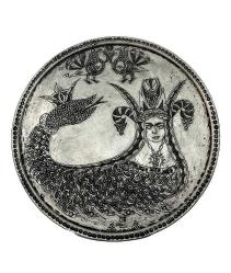 Şahmıran İşlemeli Bakır Tepsi AOB3989