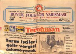 Tercüman Gazetesi 14 Nisan 1981 - Uzay Dolmuşu Dünya'ya Dönüyor - Bülent Ersoy Bugün Ameliyatla Kadın Oluyor GZ132461