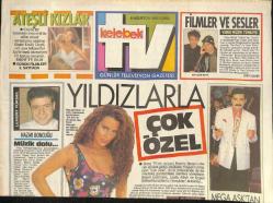 Kelebek TV Gazetesi 6 Ağustos 1993 - Serpil Çakmaklı, İbrahim Tatlısesten Mega Konser, Aşkın Nur Yengi, Ninja Kaplumbağalar Oyuncak Reklamı GZ126393
