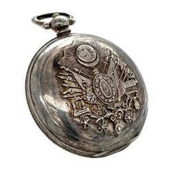 Antika K. Serkisoff & Co Constantinople Gümüş Anahtar Kurmalı Cep Saati – Süper Kondisyon | SAA091 #13.80