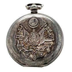 Antika K. Serkisoff & Co Constantinople Gümüş Anahtar Kurmalı Cep Saati – Süper Kondisyon | SAA091 #13.80